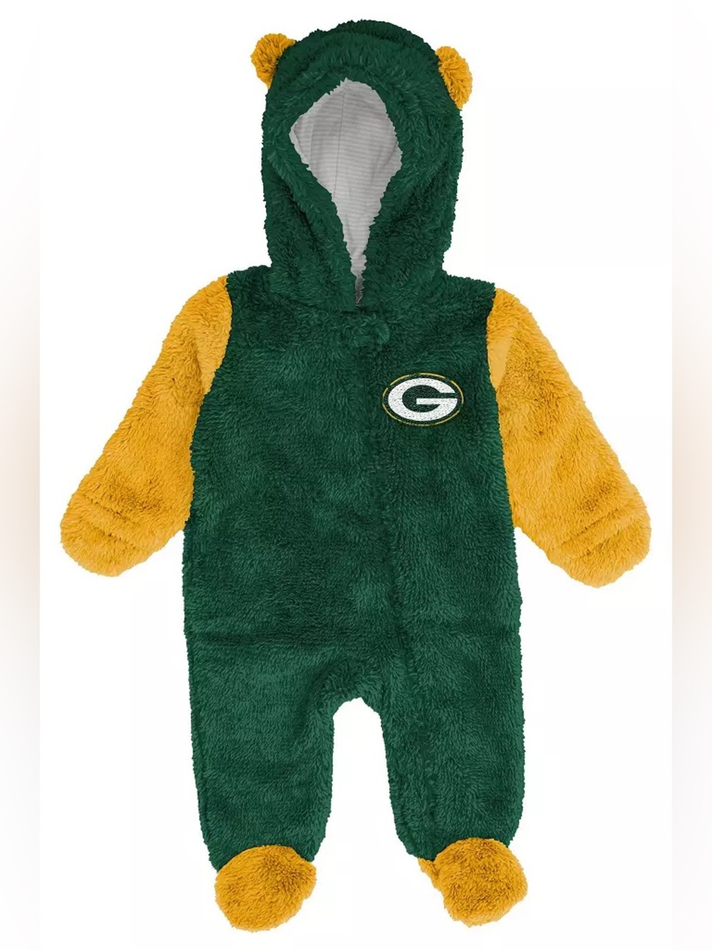 NFL Green Bay Packers Stay Napping Teddy Fleece Onesie